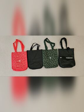 Lot of 4 Lululemon Reusabel Tote Bags